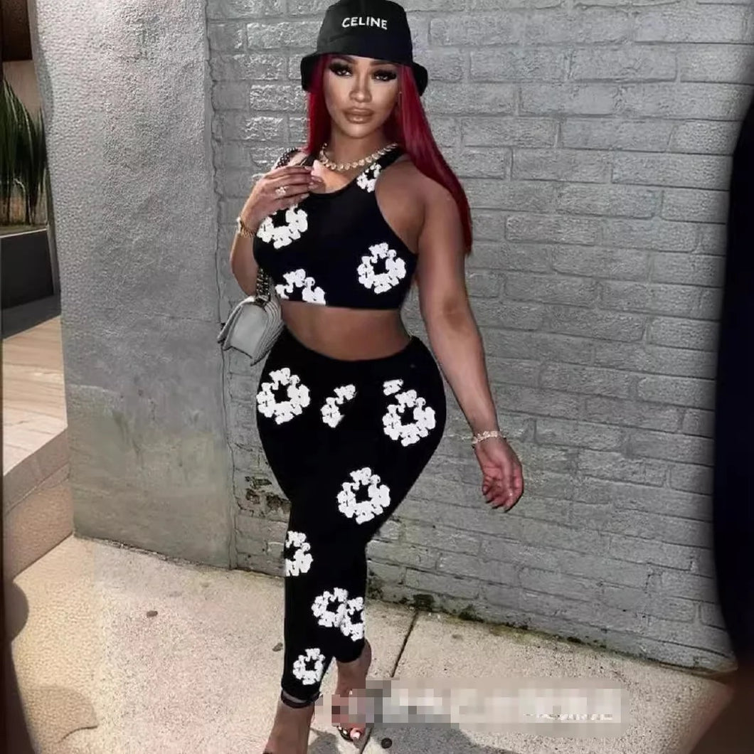 Flower leggings set